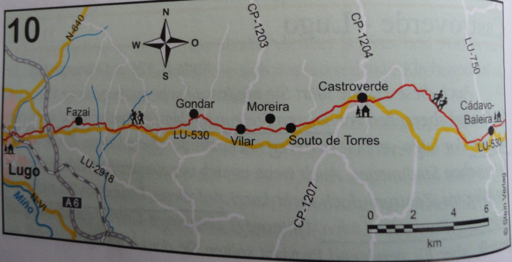 van Cádavo-Baleira naar Lugo